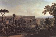 unknow artist A View in rome.the colosseum painting